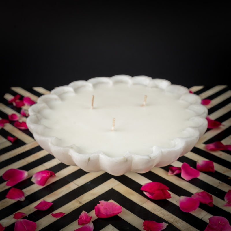 Mumtaz Marble Urli Candle (L)