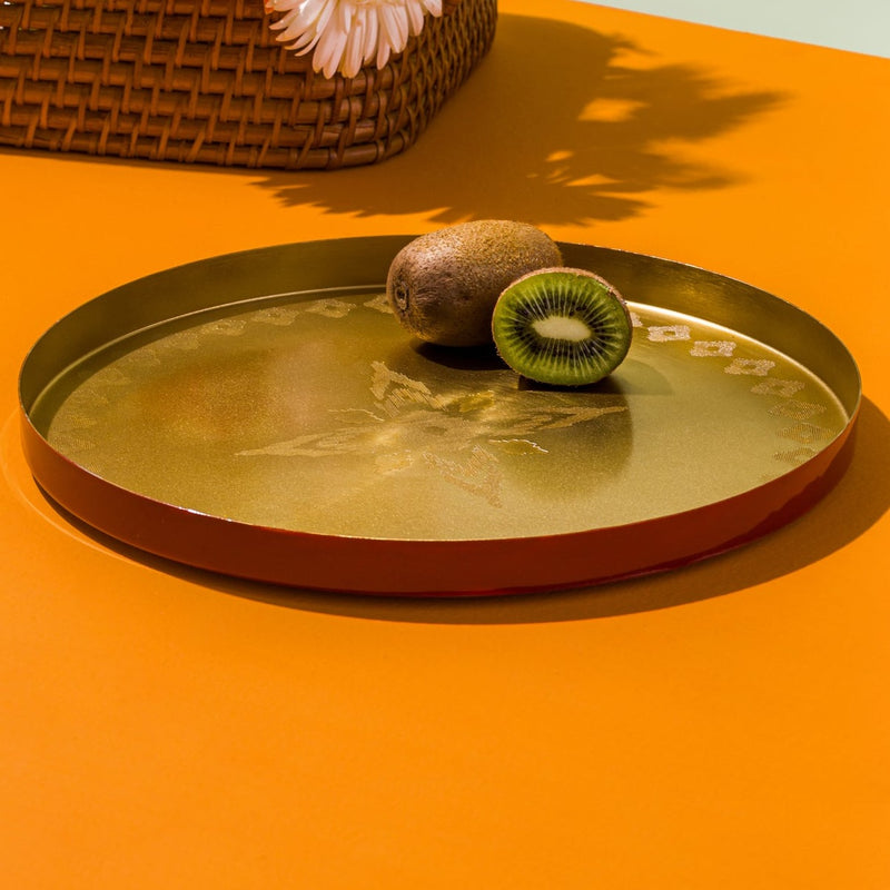 Kumkum Ikat Tray