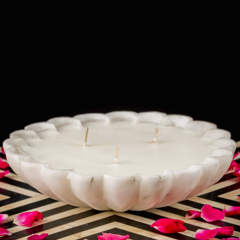 Mumtaz Marble Urli Candle (L)