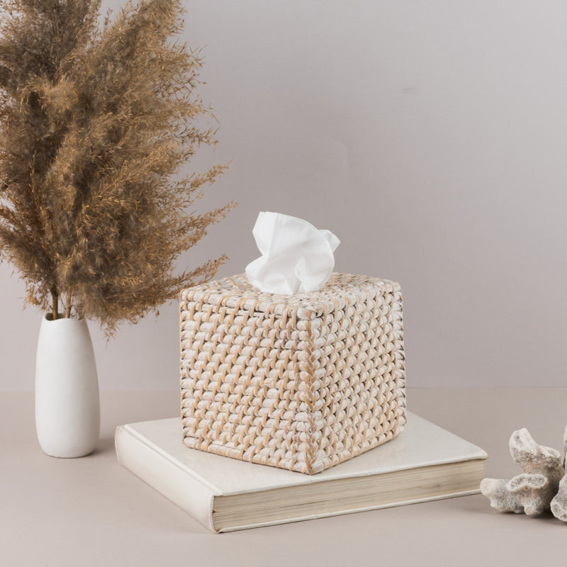 Bahamas Rattan Tissue Box