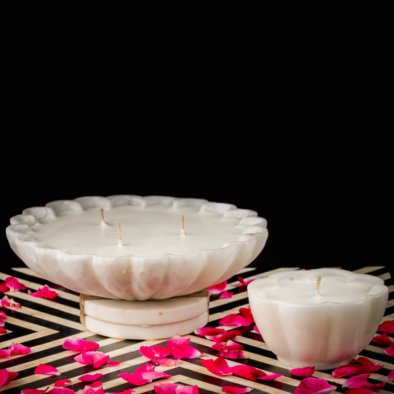 Mumtaz Marble Urli Candle (L)