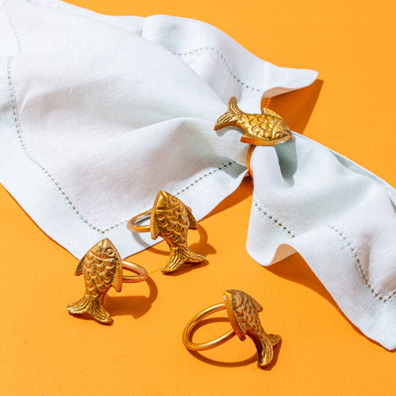 Fish Style Napkin Ring set of 4 Eartthry